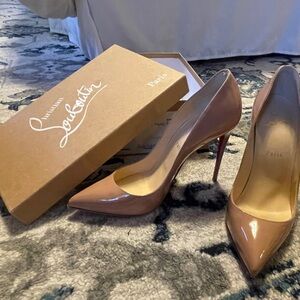 Beige Christian Louboutin – Pigelle- Size 9.5, -EU 39
